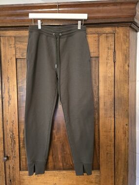 O Theory Men's Olive Sweatpants with Drawstring Small